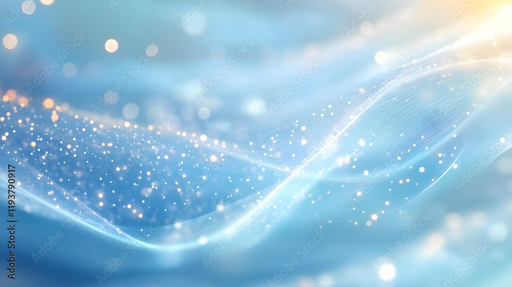 Ethereal network connections on a soft blue background, depicting digital data abstract. Conceptual tech image with light effects. Ideal for background use in technology themes. Ethereal network connections on a soft blue background, depicting digital data abstract. Conceptual tech image with light effects. Ideal for background use in technology themes.