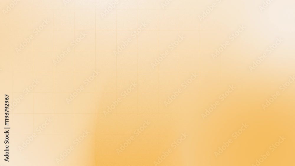 Seamless loop background featuring a warm gradient of soft orange and yellow tones, with subtle grid lines in 4K resolution.