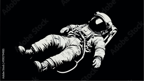 Exploring the Cosmos- Spacewalk in Zero Gravity .eps