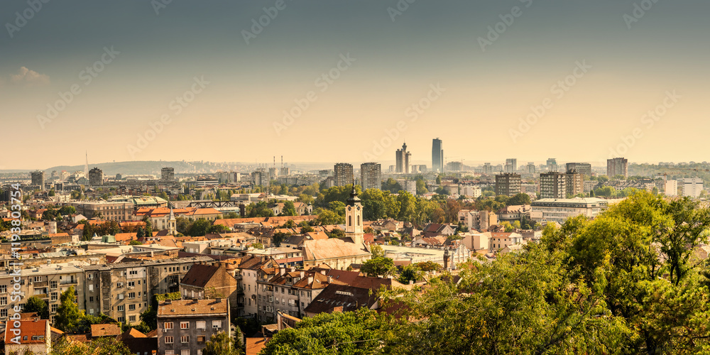Fototapeta premium Belgrade. Panoramic view from the Gardos Tower