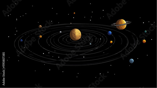 The Cosmic Dance- Planets and Rings