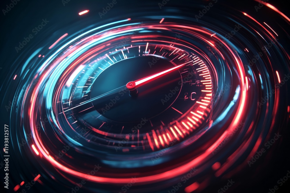 A dynamic banner image featuring a sleek, modern speedometer A dynamic banner image featuring a sleek, modern speedometer