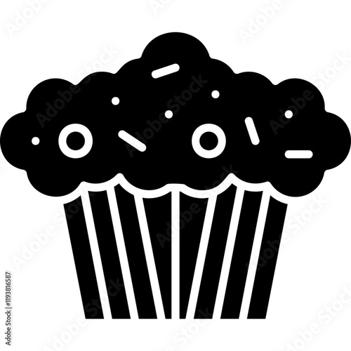 Muffin icon single vector illustration