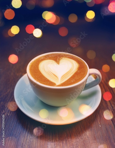Obraz na płótnie cup of coffee with a heart w salonie
