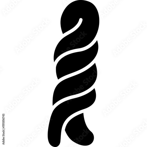 Braided Bread icon single vector illustration