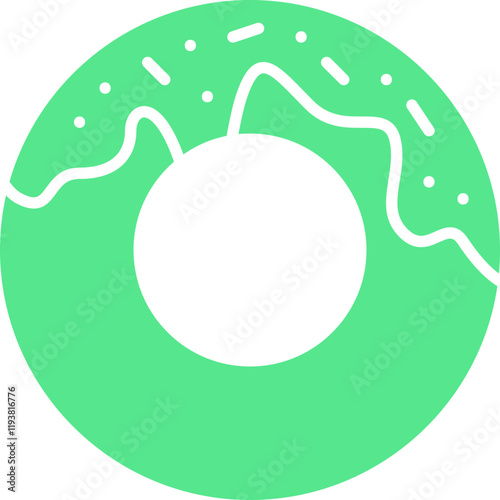 Doughnuts icon single vector illustration