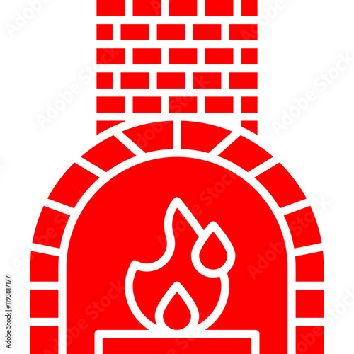 Fire Oven icon single vector illustration