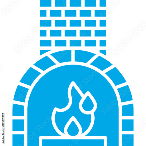 Fire Oven icon single vector illustration