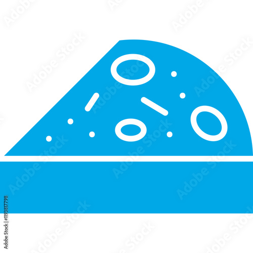 Slice of Pie icon single vector illustration