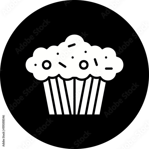 Muffin icon single vector illustration