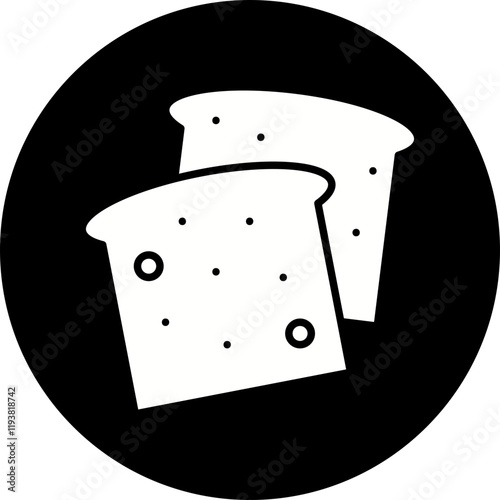 Bread icon single vector illustration