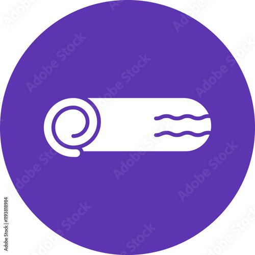Swiss Roll icon single vector illustration