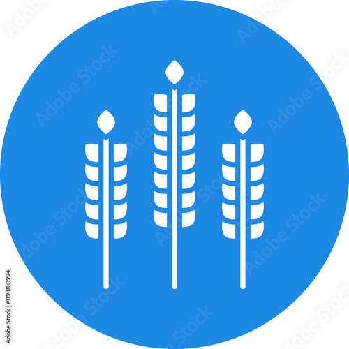 Wheat icon single vector illustration