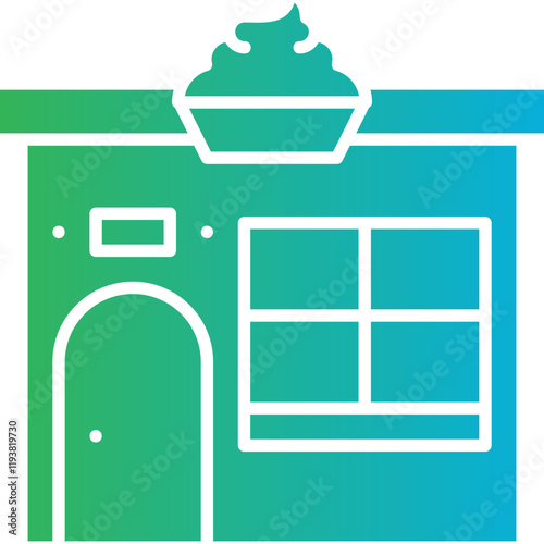 Bakery icon single vector illustration