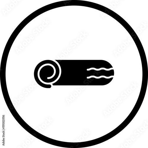 Swiss Roll icon single vector illustration