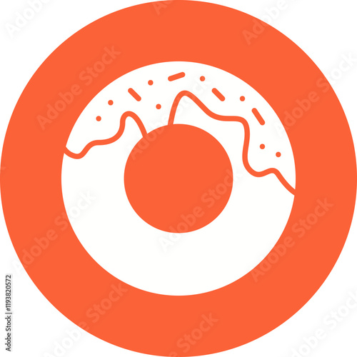 Doughnuts icon single vector illustration