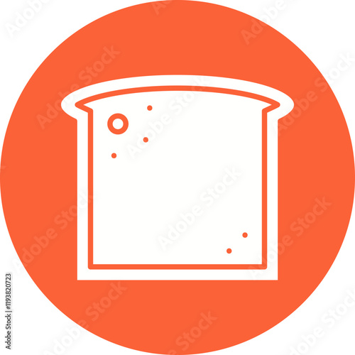 Sliced loaf of Bread icon single vector illustration