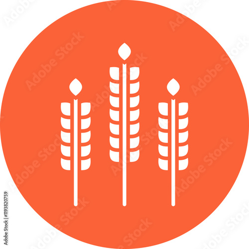 Wheat icon single vector illustration