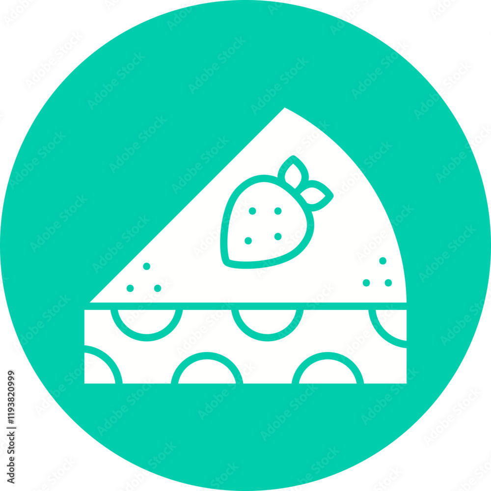 Slice of Cake II icon single vector illustration Slice of Cake II icon single vector illustration