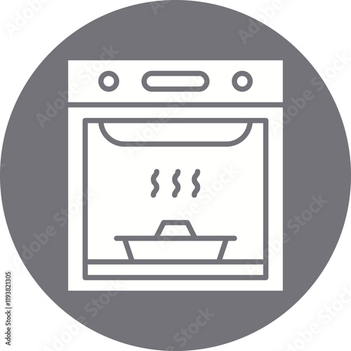 Oven icon single vector illustration