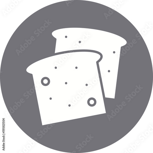 Bread icon single vector illustration