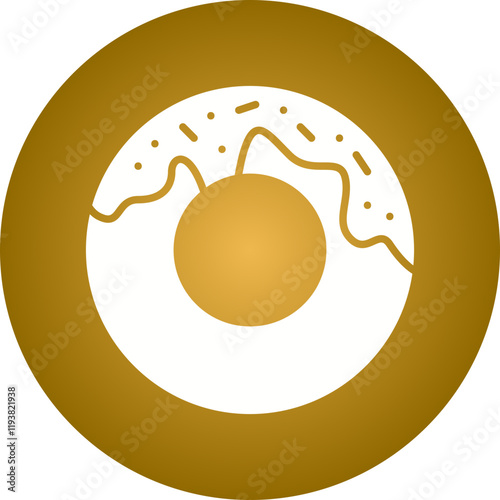 Doughnuts icon single vector illustration