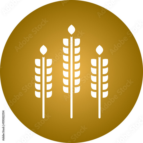 Wheat icon single vector illustration