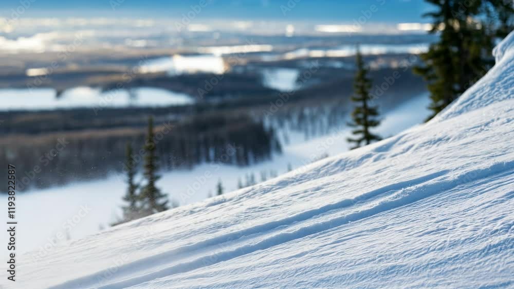 A cute Easter Bunny skiing with eggs on its back in a snowy setting. A cute Easter Bunny skiing with eggs on its back in a snowy setting.