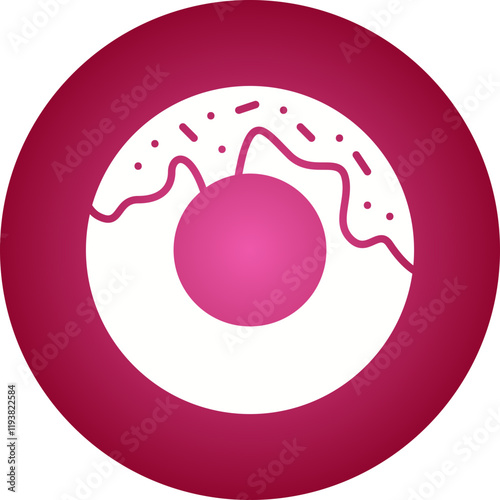 Doughnuts icon single vector illustration