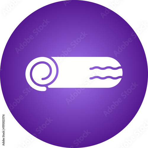 Swiss Roll icon single vector illustration