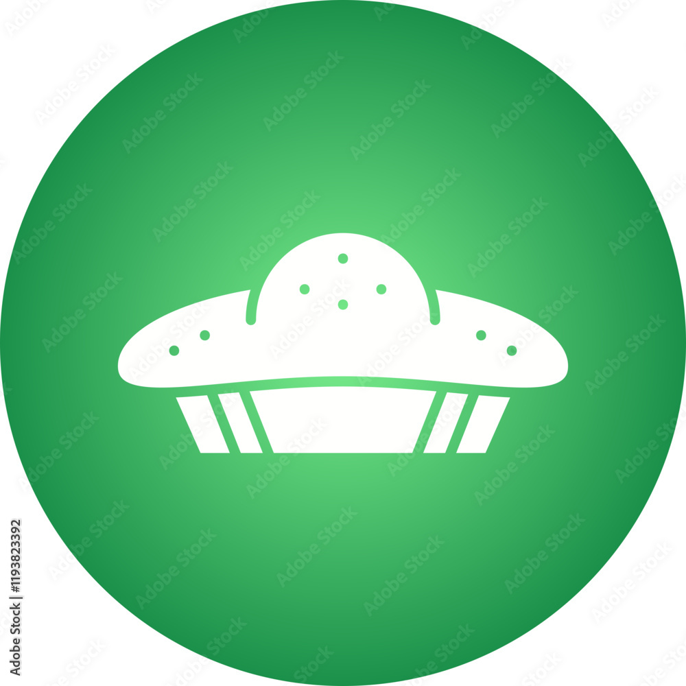 Fototapeta premium Pie icon single vector illustration