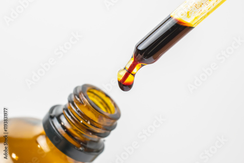 Fotografía iodine, Lugol's solution, dissolved iodine administered dropwise with a pipette