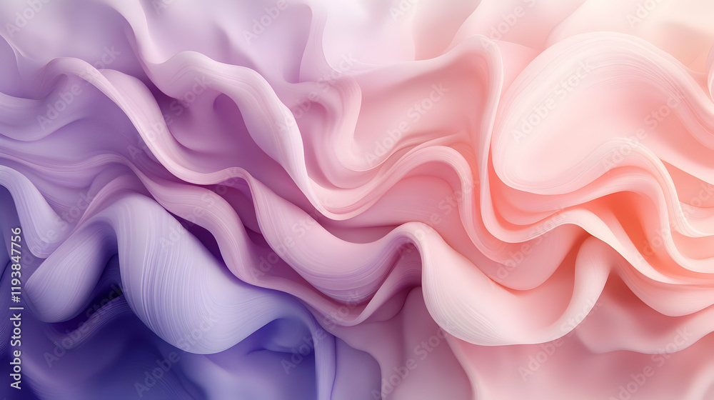 Soft Multicolored Fabric Waves in Gentle Gradient Flowing Motion Soft Multicolored Fabric Waves in Gentle Gradient Flowing Motion