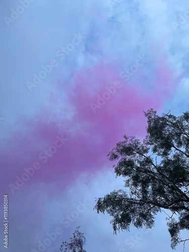 Pink clouds