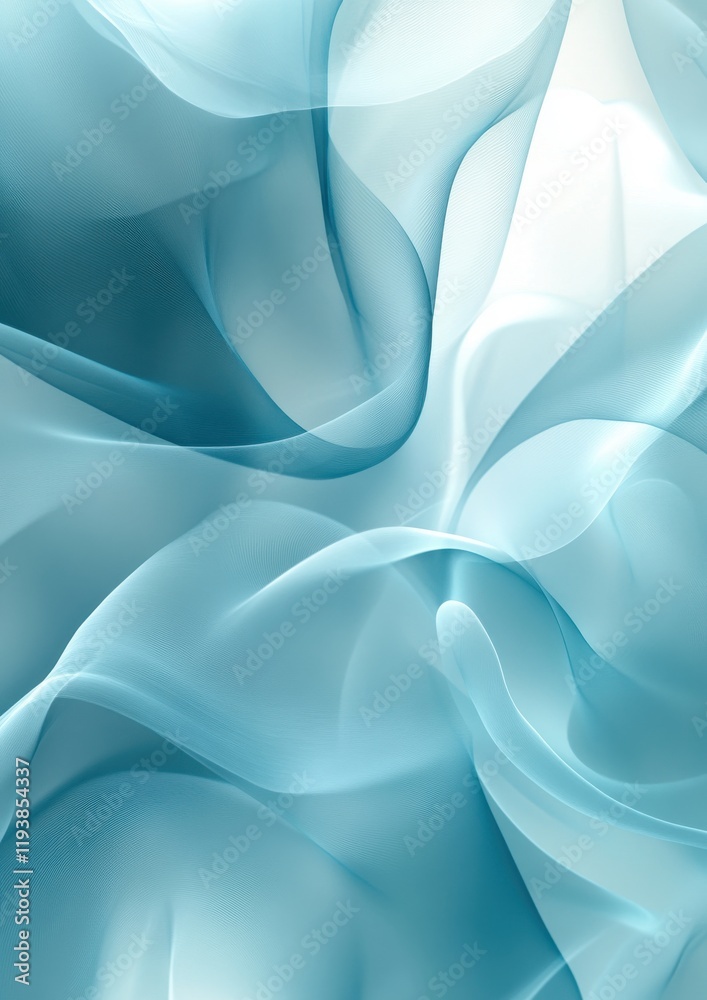 Fototapeta premium Abstract Light Blue Wave Background Featuring Soft Flowing Textures and Delicate Movement Suitable for Modern Design and Creative Projects