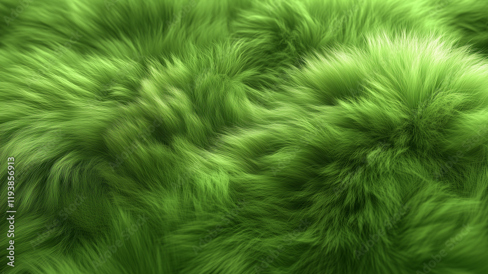 Velvet Whispers: A Smooth Green Fur Wallpaper Velvet Whispers: A Smooth Green Fur Wallpaper