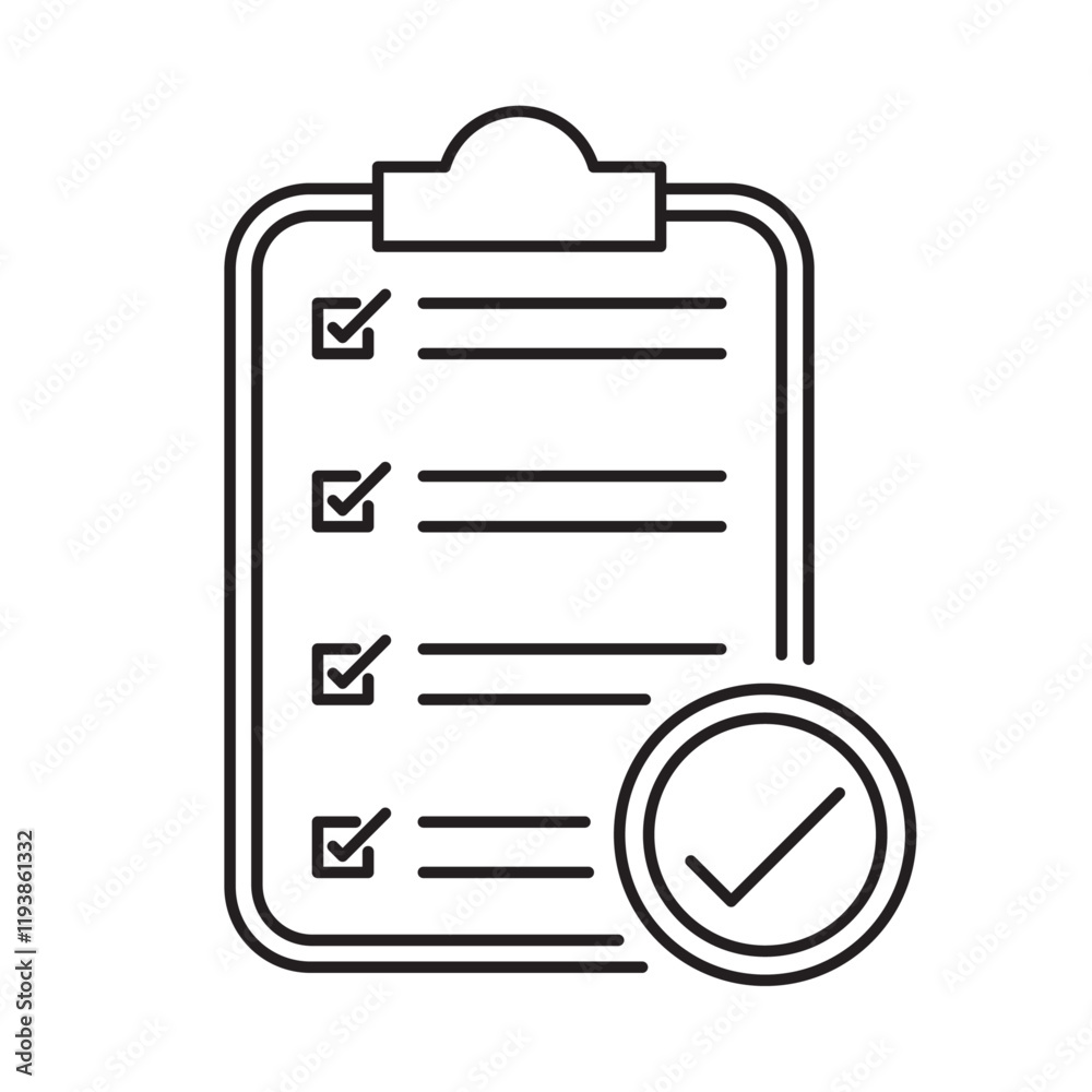 Minimalist clipboard icon with a checkmark. Clean design ideal for task management, planning, organization visuals, or workflow tracking. Perfect for business and productivity settings. Minimalist clipboard icon with a checkmark. Clean design ideal for task management, planning, organization visuals, or workflow tracking. Perfect for business and productivity settings.