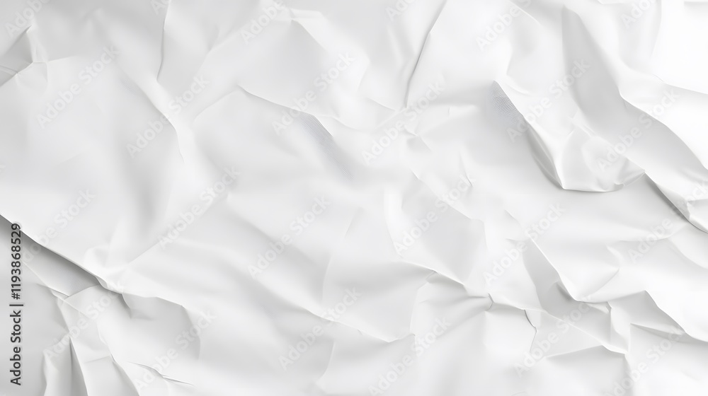 Obraz premium Paper texture, white crumpled and creased paper poster texture