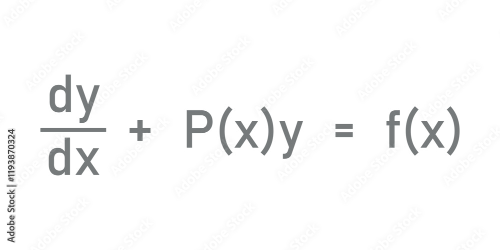 Linear differential equation formula in mathematics. Linear differential equation formula in mathematics.