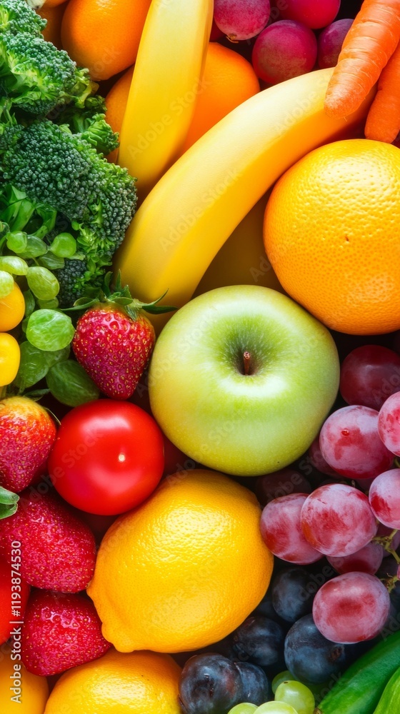 tropical fruits with copy space vertically 9:16 tropical fruits with copy space vertically 9:16