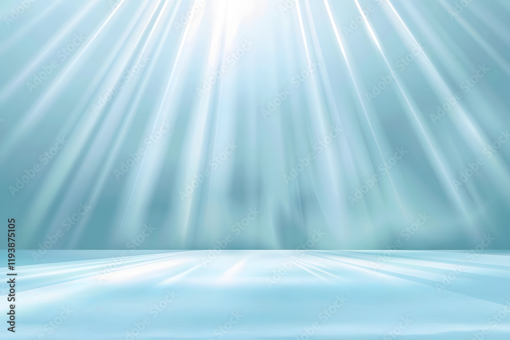 Light Rays on Blue Surface Light Rays on Blue Surface