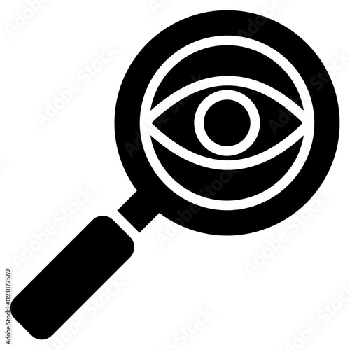 Magnifying Glass Glyph Icon
