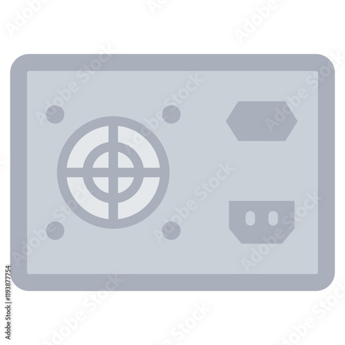 Power Supply Flat Icon