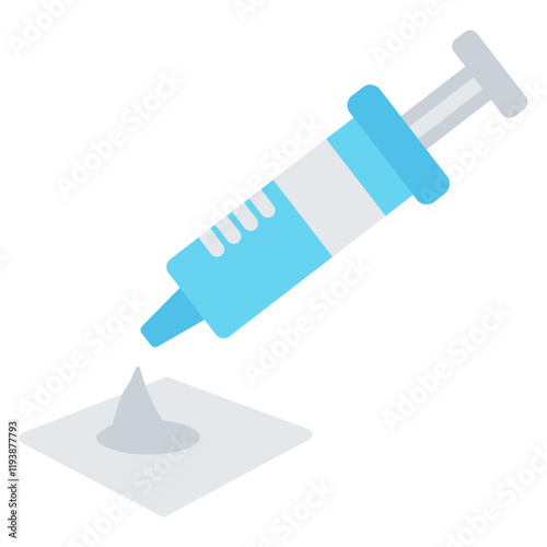 Thermal Paste Flat Icon