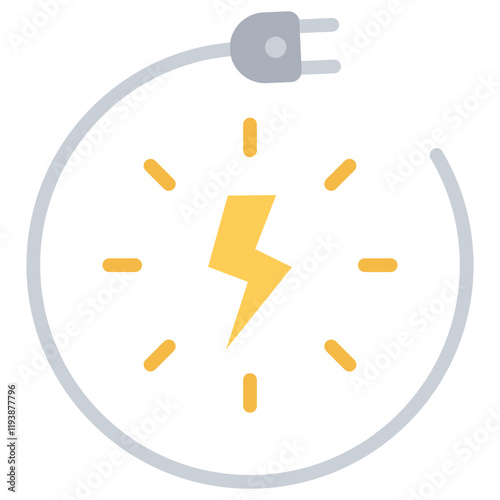 Voltage Flat Icon
