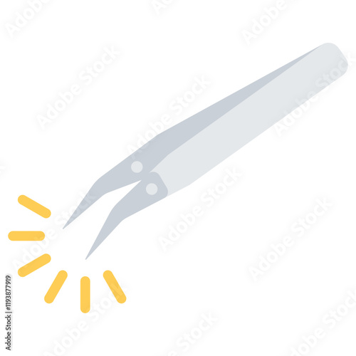 Tweezers Flat Icon