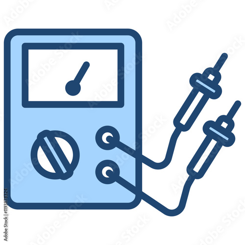 Multimeter Blue Icon