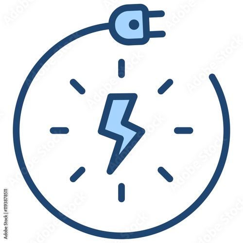 Voltage Blue Icon