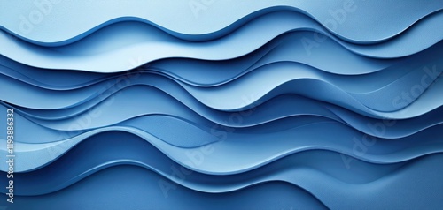 Abstract Wavy Patterns in Shades of Blue for Modern Art and Design Aesthetics, Perfect for Backgrounds, Textures, and Creative Projects