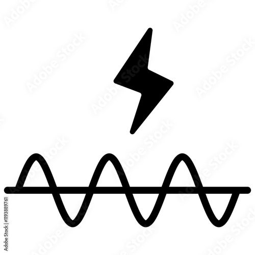 Waveform Glyph Icon